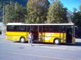 Brig- regionální autobus Setra linky Domodossola- Brig zastavil před nádražím v Brigu. 06.09.2007© Ing. Jan Přikryl