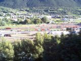 Lötschbergbahn, úsek Brig- Lalden, dole depo úzkorozchodné dráhy MGB. 06.09.2007© Ing. Jan Přikryl