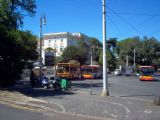 Roma- 3 autobusy Iveco různých generací stojí na konečné tramvaje Museo Villa Giulia jako NAD za linku 3. 07.09.2007© Ing. Jan Přikryl