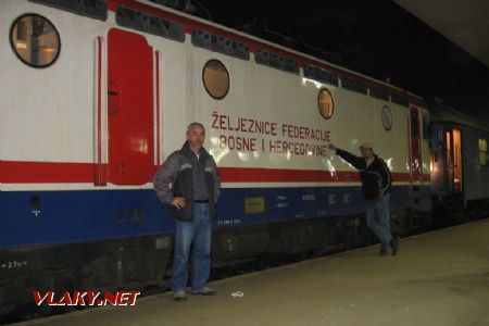 Sarajevo - vlak zo Záhrebu, 20.10.2006, © František Halčák