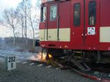 Střet vozu 843.028-2 na R 884 s kamionem ve Štítině 13.12.2007 © Karel Furiš