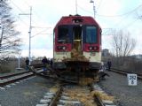 Střet vozu 843.028-2 na R 884 s kamionem ve Štítině 13.12.2007 © Karel Furiš