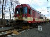 Střet vozu 843.028-2 na R 884 s kamionem ve Štítině 13.12.2007 © Karel Furiš