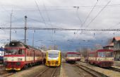 žst. Žatec, piatok poobede - vlaky na všetky smery..., 07.12.07, © Radoslav Macháček