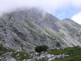 Julské Alpy - průběh vrcholové cesty mezi rozcestímu Vogel a Globoko, 14.7.2007, © Aleš Svoboda