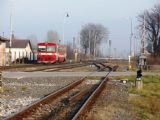 Rožňavské zhlavie, Se 13 kryje trať od Tornanádasky, ktorá sa používa na posun s nákladnými vlakmi, 24.11.2007, © Karol Henzély