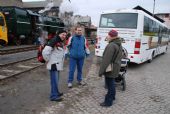 26.1.2008 - Olomouc-Nová Ulice: Karel, Staňa a Veronika s kočárkem © Radek Hořínek