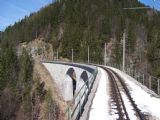 30.3.2008 – Saugraben viadukt, s 116 m je nejdelší mostní stavbou na trati © Marek Topič