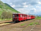 03.05.2008 - Slavec jaskyňa: přijíždí mim. vl. 30196 VLAKY.NET Košice - Slavošovce © PhDr. Zbyněk Zlinský