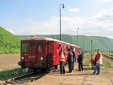 03.05.2008 - Slavec jaskyňa: příprava odjezdu M 131.1125 + Clm 5-2145 jako mim. vl. 30199 Plešivec - Košice © PhDr. Zbyněk Zlinský