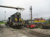 22.05.2008 - CZ LOKO Jihlava: demontáž lokomotivy 740.531-9, vedle provozní 703.603-1 © PhDr. Zbyněk Zlinský