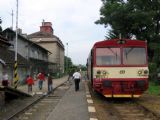 07.06.2008 - žst. Zdounky - pravidelný vlak do Kroměříže (Zborovská střela) © Stanislav Plachý