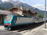 3.6.2008 - Rakúsko: Posledná stanica v Taliansku. Stojíme v železničej stanici San Candido/Innichen. Dôkazom je aj Taliansky regionálny vlak. © Martin Kóňa