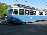 Zürich- klasická tramvaj typu ''Mirage'' z konce 60. let číslo 1688 u hlavního nádraží na lince 13. 07.05.2008 © Lukáš Uhlíř