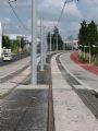 Manipulační tramvajová trať MTS z vozovny na konečnou Corroios. 10.05.2008 © Lukáš Uhlíř