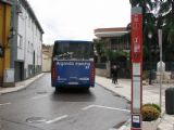 Madrid- autobus linky E1 MHD Arganda del Rey společnosti Argabus opouští typizovanou zastávku madridského IDS v centru La Póvedy. 14.05.2008 © Lukáš Uhlíř