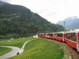 Berninabahn- horská krajina nad stanicí Poschiavo. 16.05.2008 © Ing. Jan Přikryl