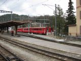 Stanice St. Moritz, kolejiště Berninabahn. 16.05.2008 © Lukáš Uhlíř
