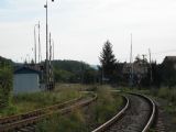 Breznička - Pohľad z trate na priecestie, 22.7.2008, © Tomáš Rotbauer