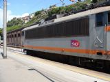 15.8.2008 - Ventimiglia: Typický elektrický rušeň SNCF, pripravený opustiť železničnú stanicu Ventimiglia/Ventimille