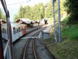 27.08.2008. Mont Blanc Express. Vchádzame do stanice Les Marécottes. © Martin Kóňa