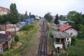 28.08.2008 - Praha-Dejvice: pohled na nádraží z mostu nad kladenským zhlavím © Radek Hořínek