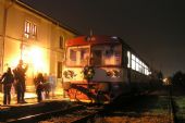 Naposledy na trati Vranovice - Pohořelice. Pohořelice, šukafon jako noční modelka 12.12.2008 Foto © Martin Bubeník