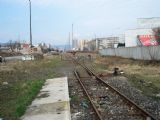 Pohľad na južné zhlavie železničnej stanice Bratislava filiálka od Šancovej ulice. Vľavo nástupište pre plánovanú dopravu IDS Bratislava. © Ing. Richard Halfar, 6.3.2007