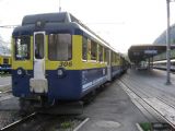 7.5.2008 - Žel. stanica Interlaken Ost, vlak Interlaken - Lauterbrunnen, spol. BOB (Berner Oberland Bahn) © František Halčák