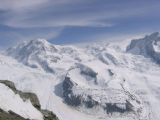 9.5.2008 - Pohorie Monte Rosa s najvyšším vrcholom Dufourspitze 4634 m © František Halčák