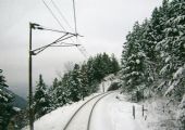 Zimní zalesněná krajina na trati Sarajevo- Mostar. 29.12.2007 © Elmir Vejzović