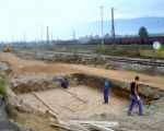 Úprava kolejiště v depu Rajlovac v souvislosti s přípravami na jednotky Talgo. 2.10.2008 © Mirsad Husković