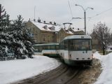 25.02.2009 - Liberec: dvojice vozů č. 22 (T3P-LF) + 20 (T3P Var CB3) linky 11 na smyčce Viadukt © PhDr. Zbyněk Zlinský