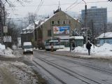 25.02.2009 - Liberec: dvojice vozů č. 22 (T3P-LF) + 20 (T3P Var CB3) na lince 11 vyjíždí ze smyčky Viadukt, vzadu vůz č. 50 (T3M) na lince 3 © PhDr. Zbyněk Zlinský