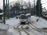 25.02.2009 - Liberec: vůz 52 (T3m) linky 5 přijíždí od Jablonce na zastávku Nová Ruda © PhDr. Zbyněk Zlinský