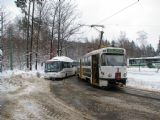 25.02.2009 - Liberec: dvojice vozů č. 50 (T3M) + 76 (T3M) na konečné linky 3 Lidové sady © PhDr. Zbyněk Zlinský