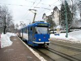 25.02.2009 - Liberec: dvojice vozů č. 81 (T3M) + 79 (T3M) přijíždí na nástupní zastávku konečné linky 3 Lidové sady © PhDr. Zbyněk Zlinský