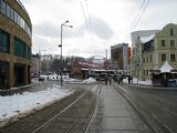 25.02.2009 - Liberec: pohled na terminál MHD z ulice Rumunské © PhDr. Zbyněk Zlinský