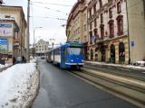 25.02.2009 - Liberec: dvojice vozů č.81 (T3M) a 79 (T3M ) jede manipulačně od nádraží ulicí 1. máje © PhDr. Zbyněk Zlinský