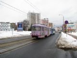 25.02.2009 - Liberec: dvojice vozů č.81 (T3M) a 79 (T3M ) jede manipulačně od nádraží ulicí 1. máje © PhDr. Zbyněk Zlinský