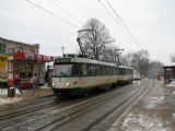 25.02.2009 - Liberec: dvojice vozů č. 70 (T3M) + 67 (T3M) na lince 3 přijíždí k zastávce Nádraží © PhDr. Zbyněk Zlinský