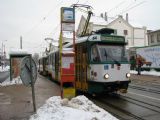 25.02.2009 - Liberec: dvojice vozů č. 54 (T3P-LF) + 26 (T2R) na lince 3 v zastávce Nádraží © PhDr. Zbyněk Zlinský