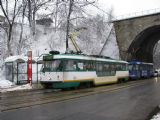 25.02.2009 - Liberec: dvojice vozů č. 45 (T3P-LF) + 33 (T3P Var CB3) na lince 3 v zastávce Viadukt směr centrum © PhDr. Zbyněk Zlinský