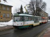 25.02.2009 - Liberec: dvojice vozů č. 47 (T3P-LF) + 24 (T3P Var CB3) na lince 3 přijíždí k zastávce Dolní Hanychov © PhDr. Zbyněk Zlinský