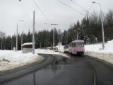 25.02.2009 - Liberec: dvojice vozů č. 81 (T3M) + 79 (T3M) na smyčce konečné linky 3 Horní Hanychov, vpředu  č. 47 (T3P-LF) + 24 (T3P Var CB3) © PhDr. Zbyněk Zlinský