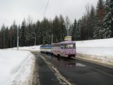 25.02.2009 - Liberec: dvojice vozů č. 81 (T3M) + 79 (T3M) na smyčce konečné linky 3 Horní Hanychov © PhDr. Zbyněk Zlinský