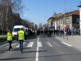 04.04.2009 - Přerov: na křižovatce ulic Husovy a Škodovy je třeba zarazit odpůrce pochodu © PhDr. Zbyněk Zlinský