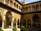 23.4.2009 - Sevilla,hrad Real Alcázar s typickými maurskými oblouky © Jiří Mazal