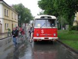 16.05.2009 - Hradec Králové: historický trolejbus č. 358 přijel na zastávku Nový Hradec Králové © PhDr. Zbyněk Zlinský
