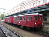 16.05.2009 - Hradec Králové: souprava (zprava) M 131.1441 + Clm 4-6393 + M 131.1081 jako zvláštní vlak Jaroměř - Potštejn © PhDr. Zbyněk Zlinský